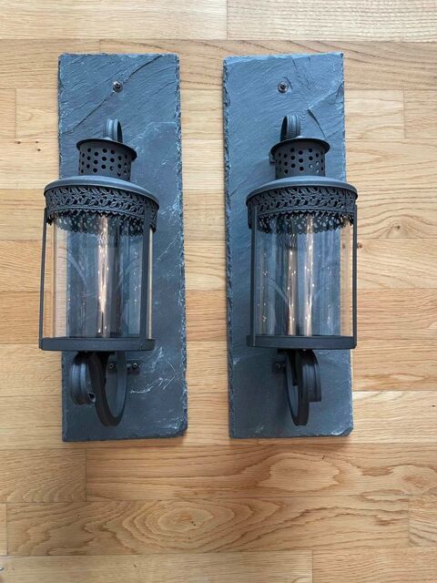 Lot de 2 Lanternes murales � bougies 50 Obernai (67)