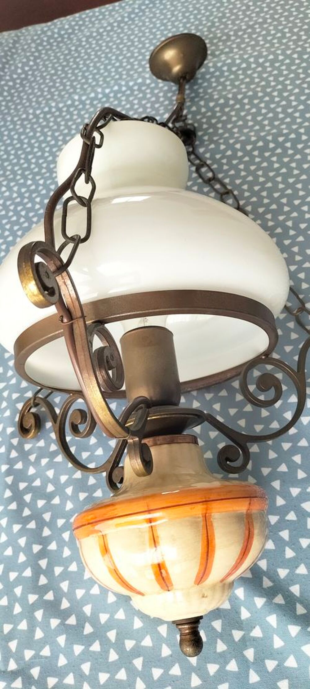 LAMPE OPALINE Décoration