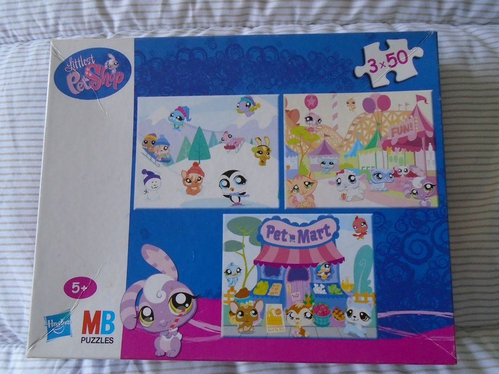 3 Puzzles Littlest Petshop 3 X 50 Pi&egrave;ces Jeux / jouets