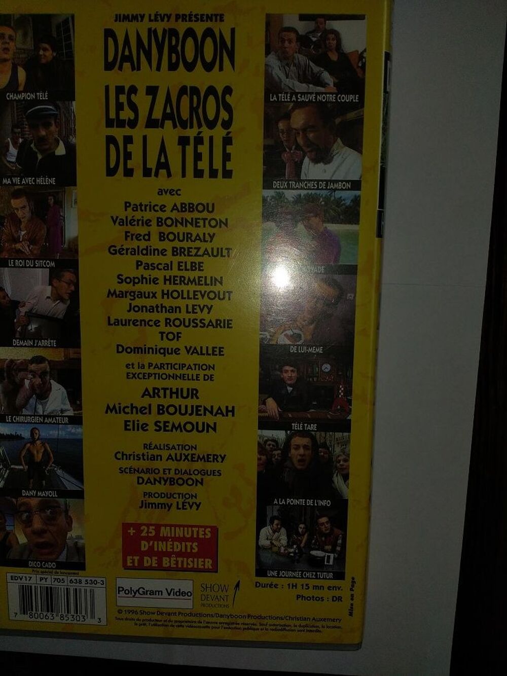 CASSETTE VHS Dany BOON "Les Zacros de la T&eacute;l&eacute;" CD et vinyles