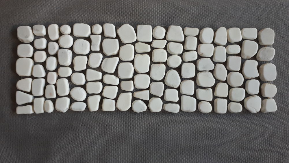 Galet blanc 10 x 30 cm Bricolage