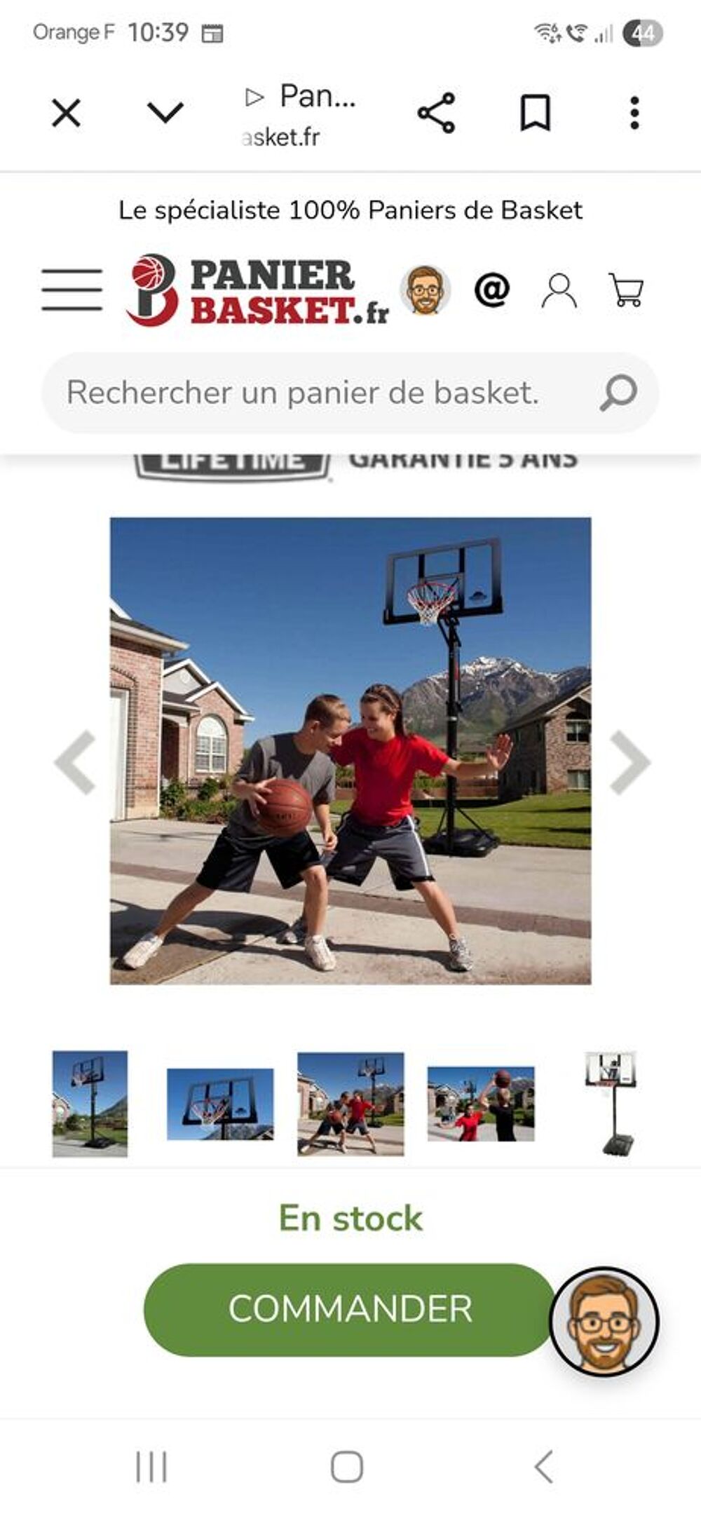 Panier Basket Pro Lifetime Sports