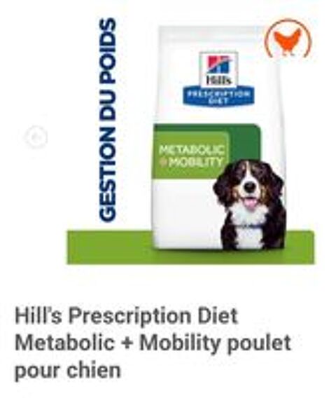  CROQUETTES CHIEN HILLS METABOLIC-MOBILITY 12KG + treats  