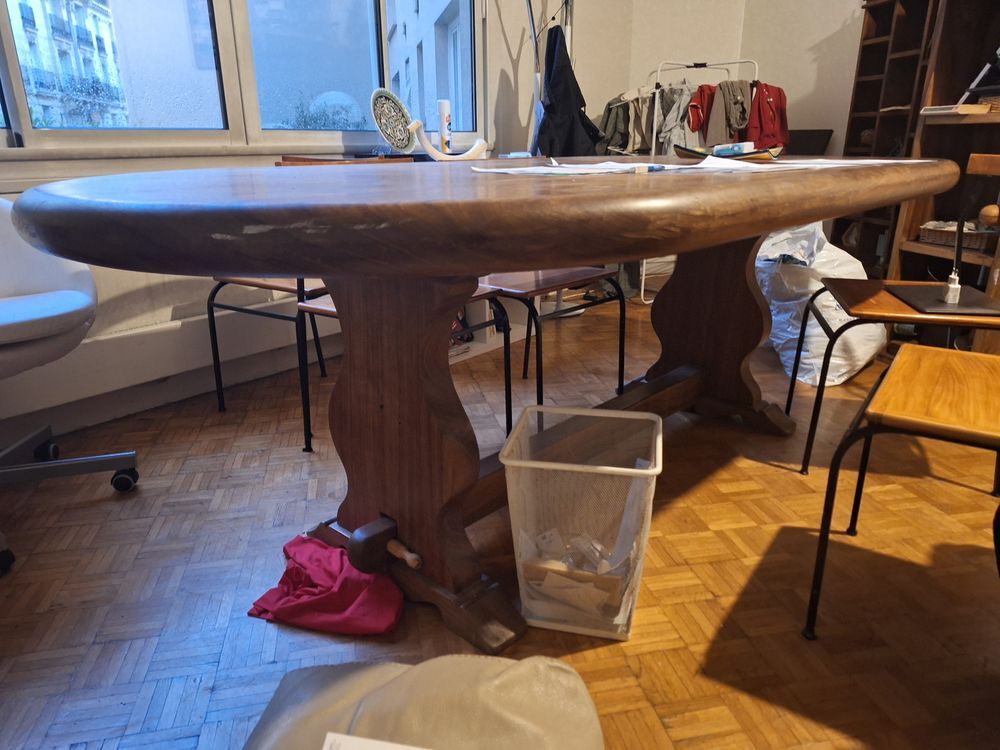superbe table en bois massif unique faite main Meubles