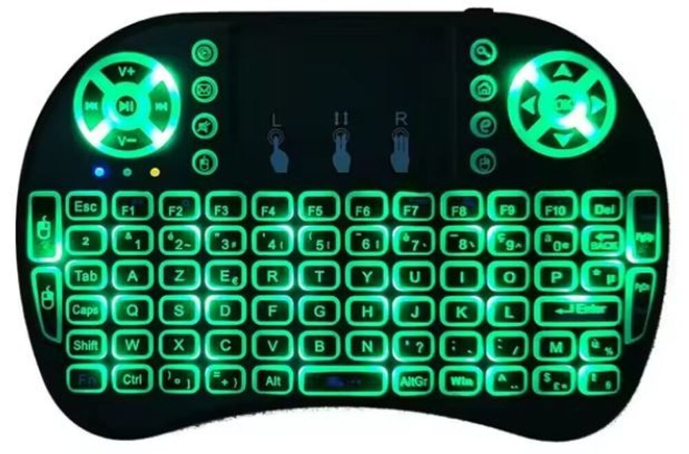 Pc et son clavier azerty Bluetooth miniature. Matériel informatique
