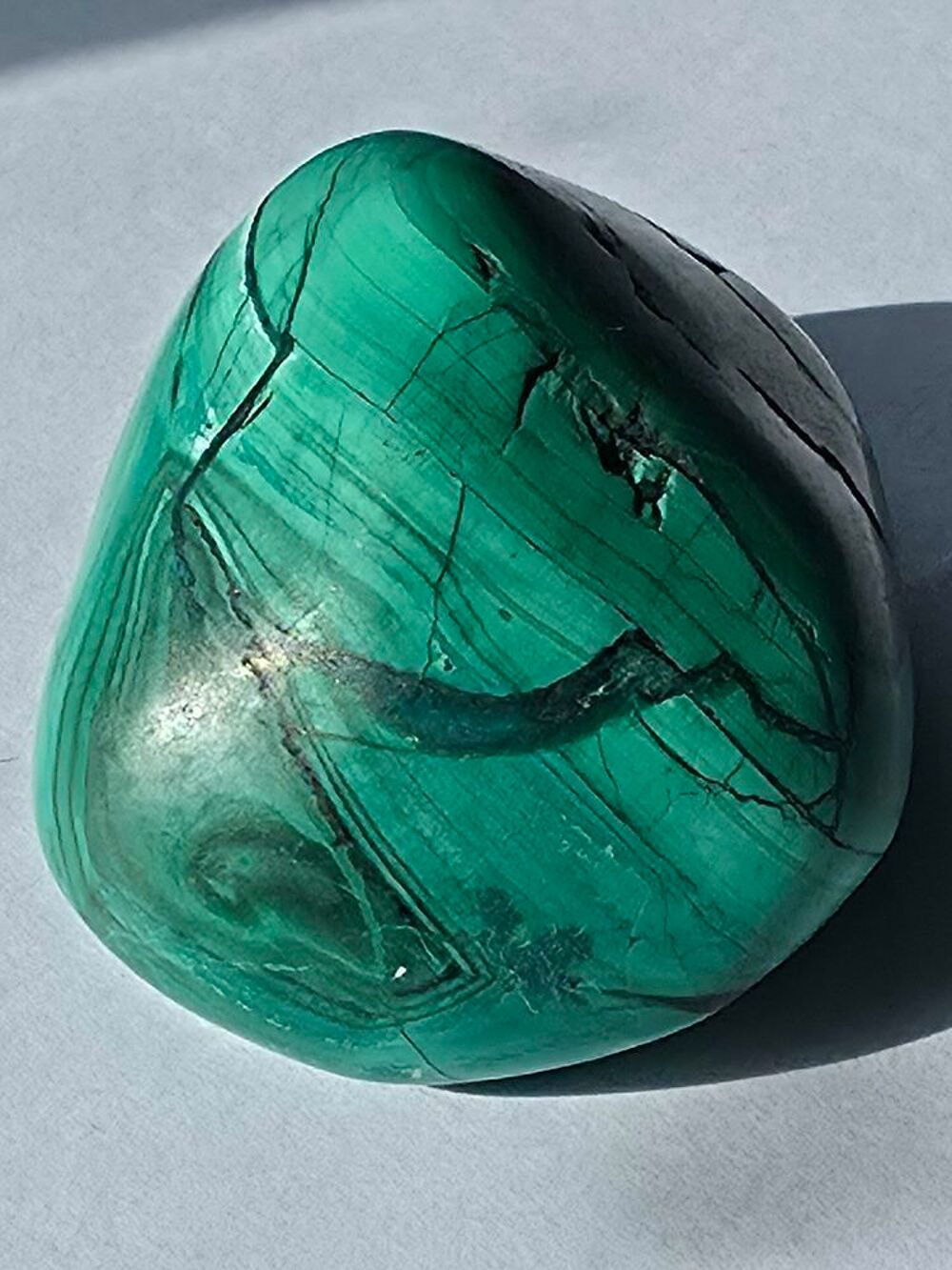 Pierre de Malachite Naturelle du Katanga-Collection &amp; Lithoth&eacute;rapie 