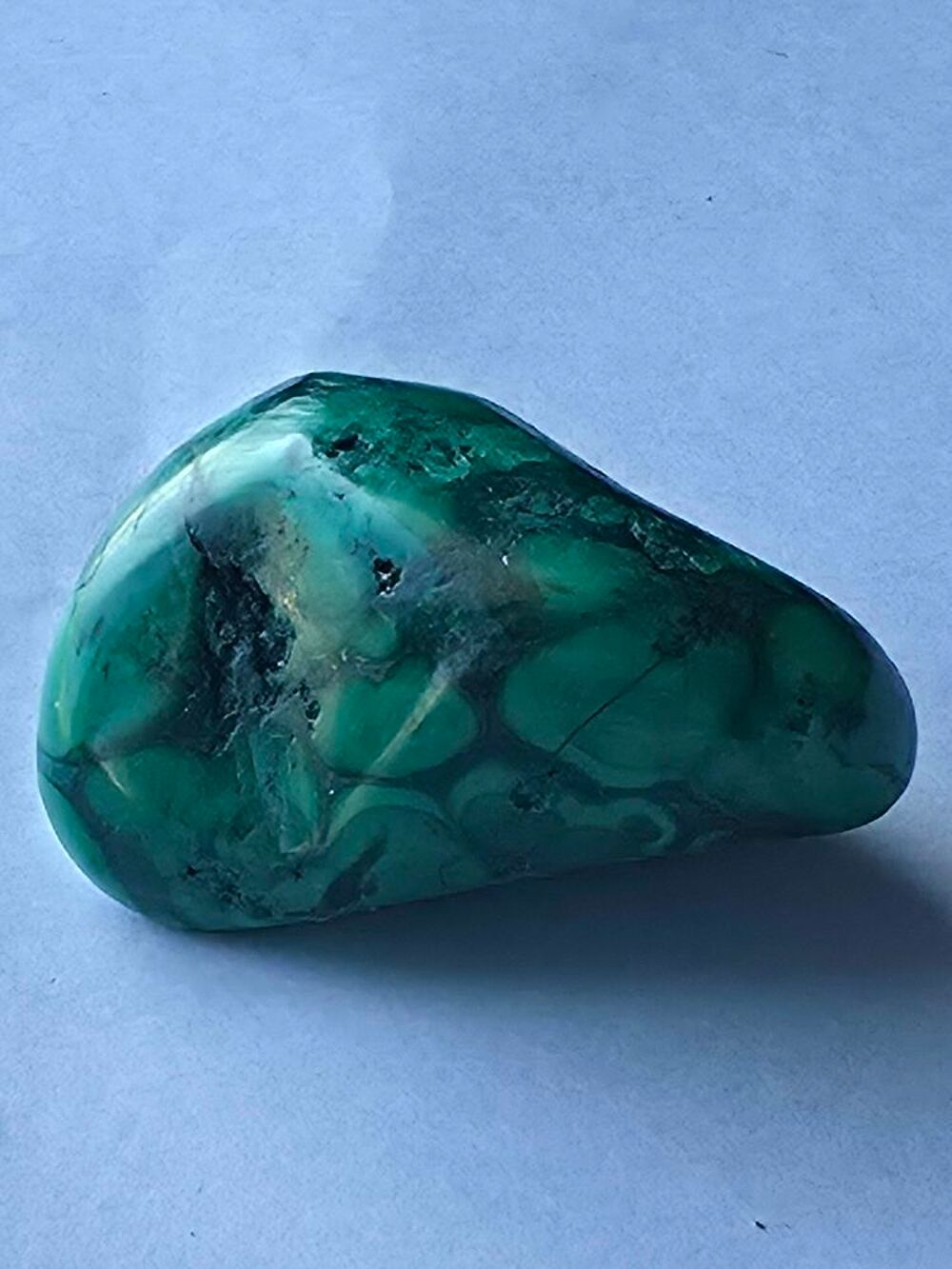 Malachite Polie du Katanga(Congo)-Sp&eacute;cimen 39g 