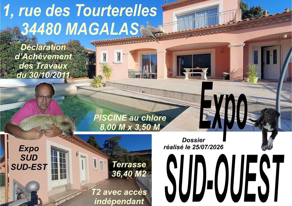 Maison 9 pièces 195 m² · à Magalas · 195 m² · 552 000 €
