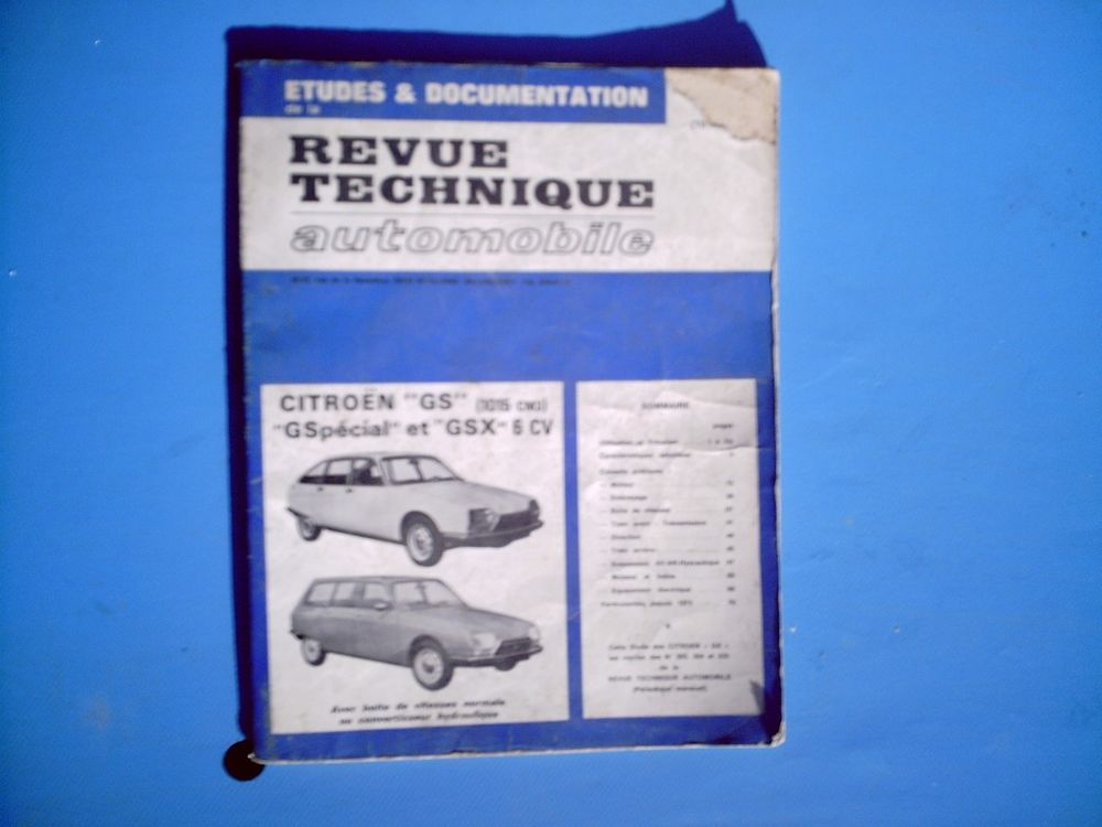 livre technique pour CITROEN GS Livres et BD
