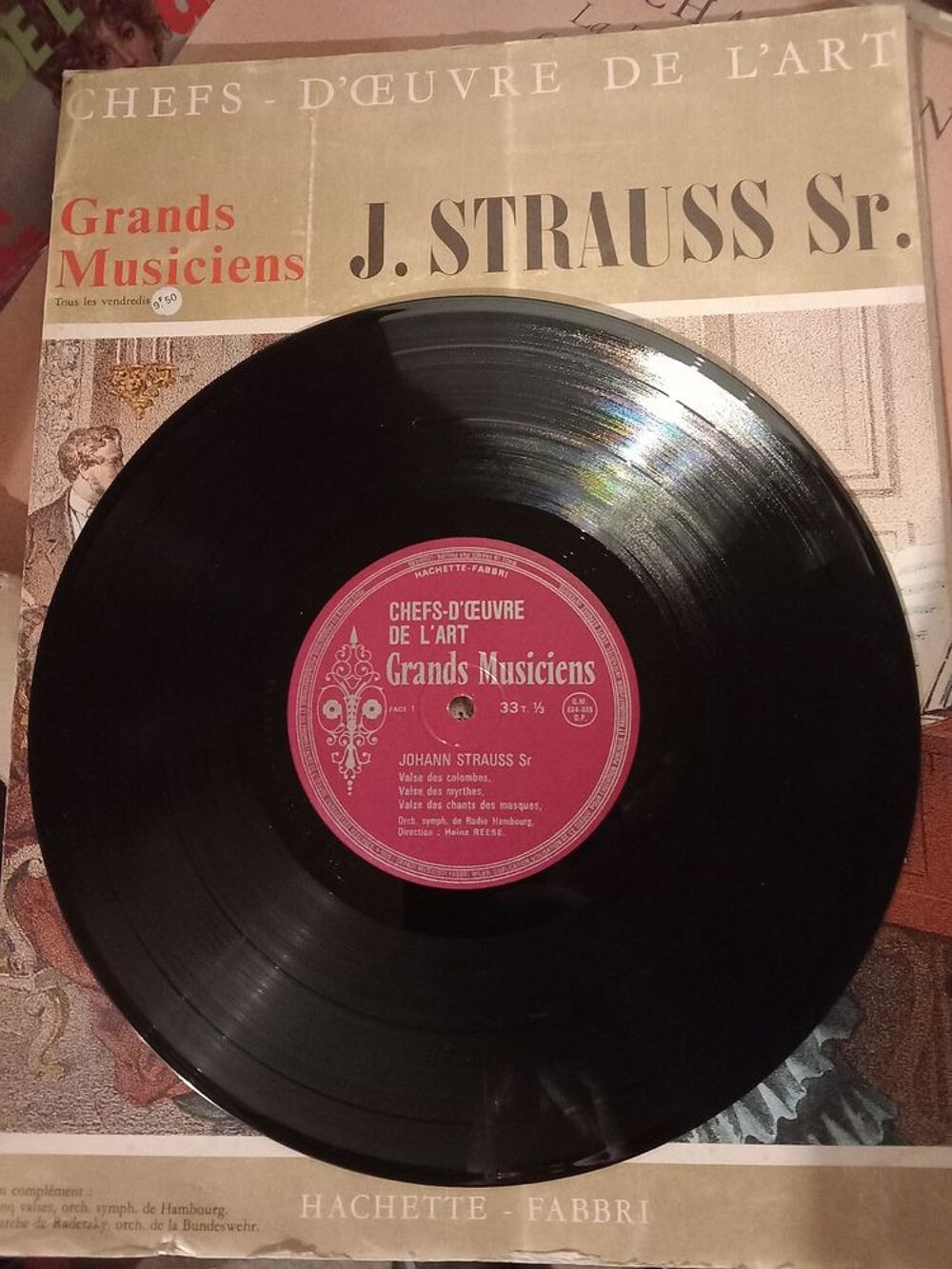 JOHANN STRAUSS /DISQUE VYNIL 33 TOURS / CHEF D OUVRE DE L AR CD et vinyles