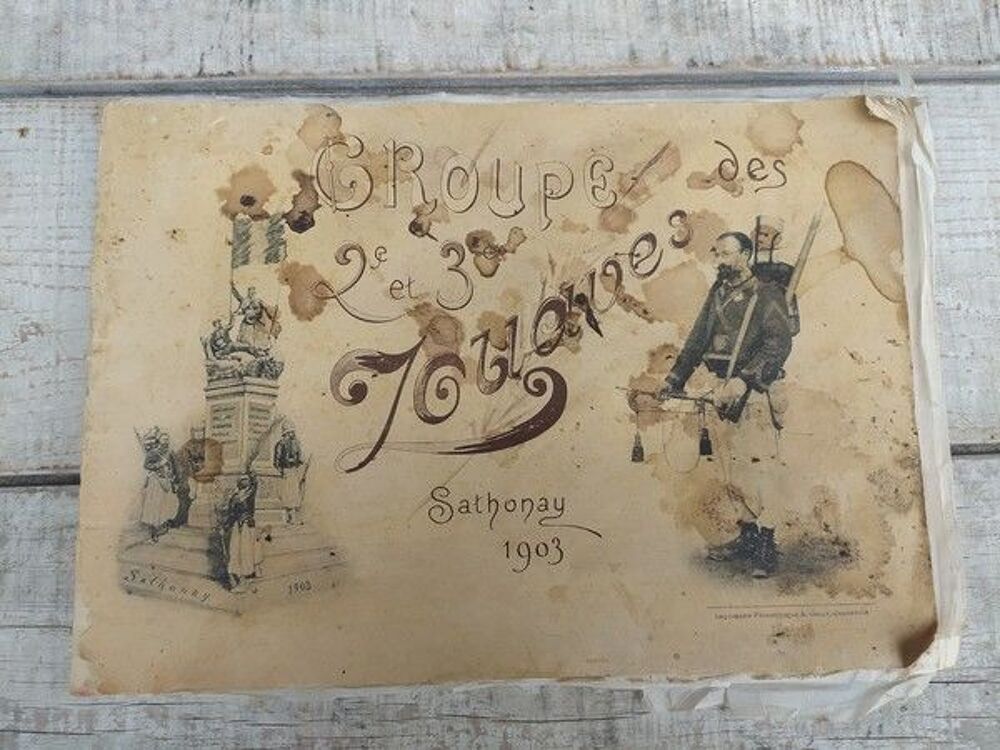 Album Photos Militaires 2&egrave;me et 3&egrave;me Zouaves Sathonay 1903 