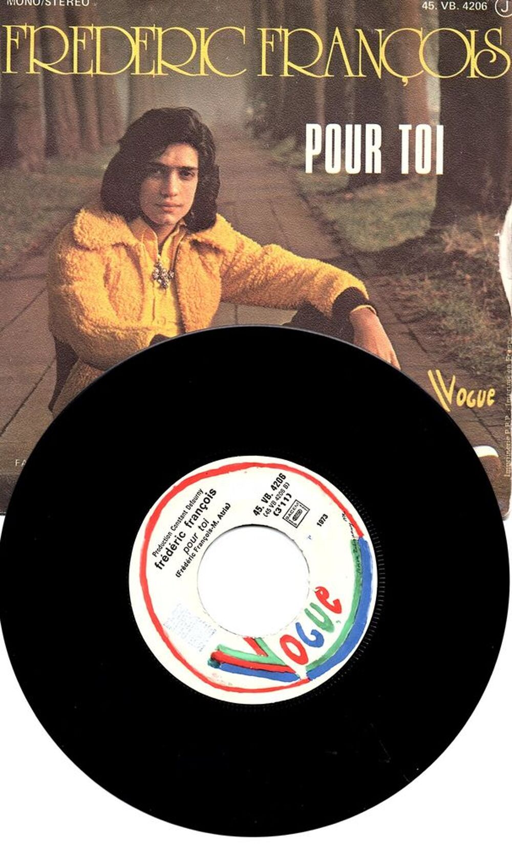 45 tours Fr&eacute;d&eacute;ric FRANCOIS CD et vinyles