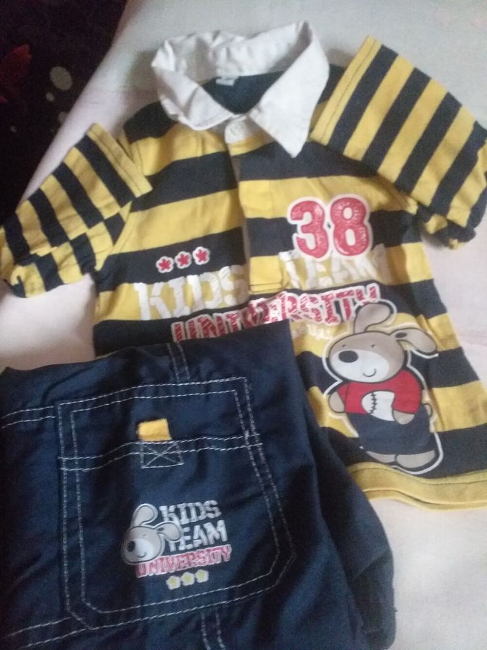 Lot 3 ensembles Tee-shirts manches longues &amp; pantalons Vêtements enfants