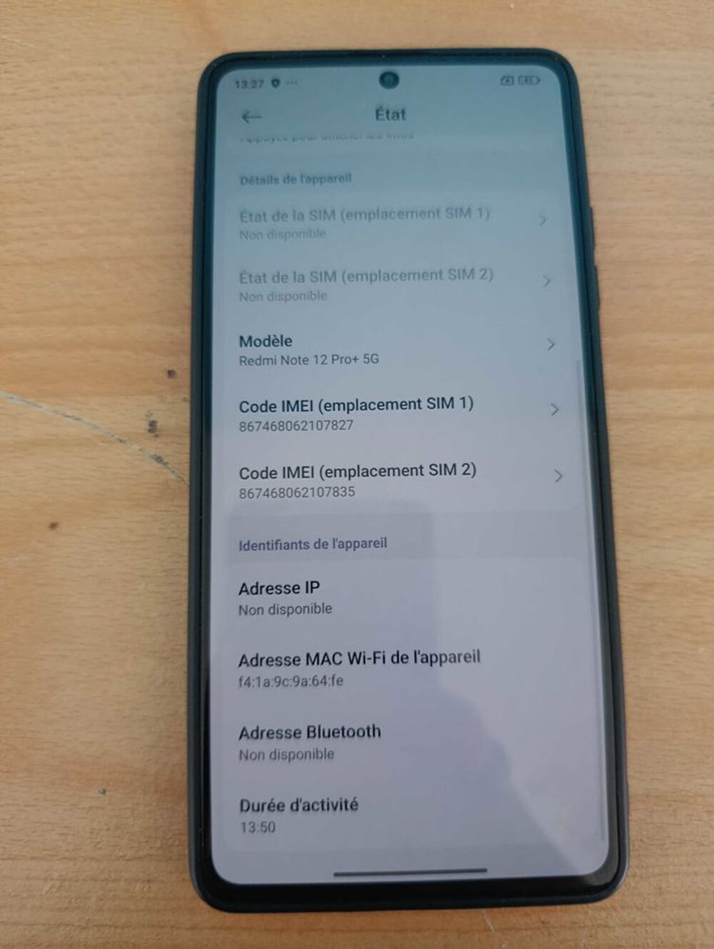 Xiaomi+Redmi+Note+12+Pro++5G+128+Go+(bleu) T�l�phones et tablettes