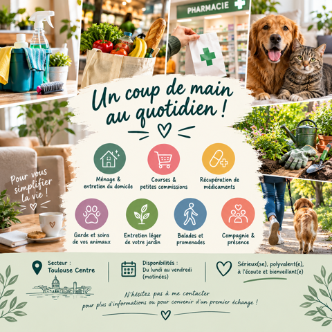 Services &agrave; domicile ? Toulouse centre 0 31500 Toulouse