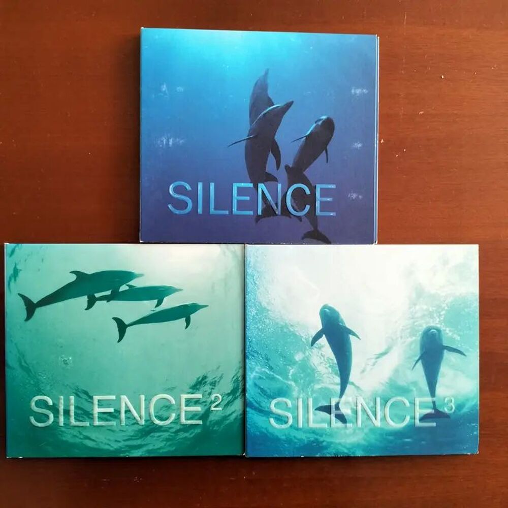 3 CD de musique "Silence 1", "Silence 2", "Silence 3" CD et vinyles