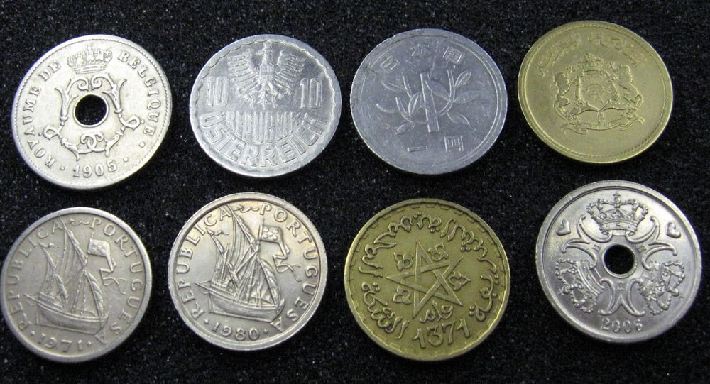 lot de 160 anciennes pieces de monnaie. 
