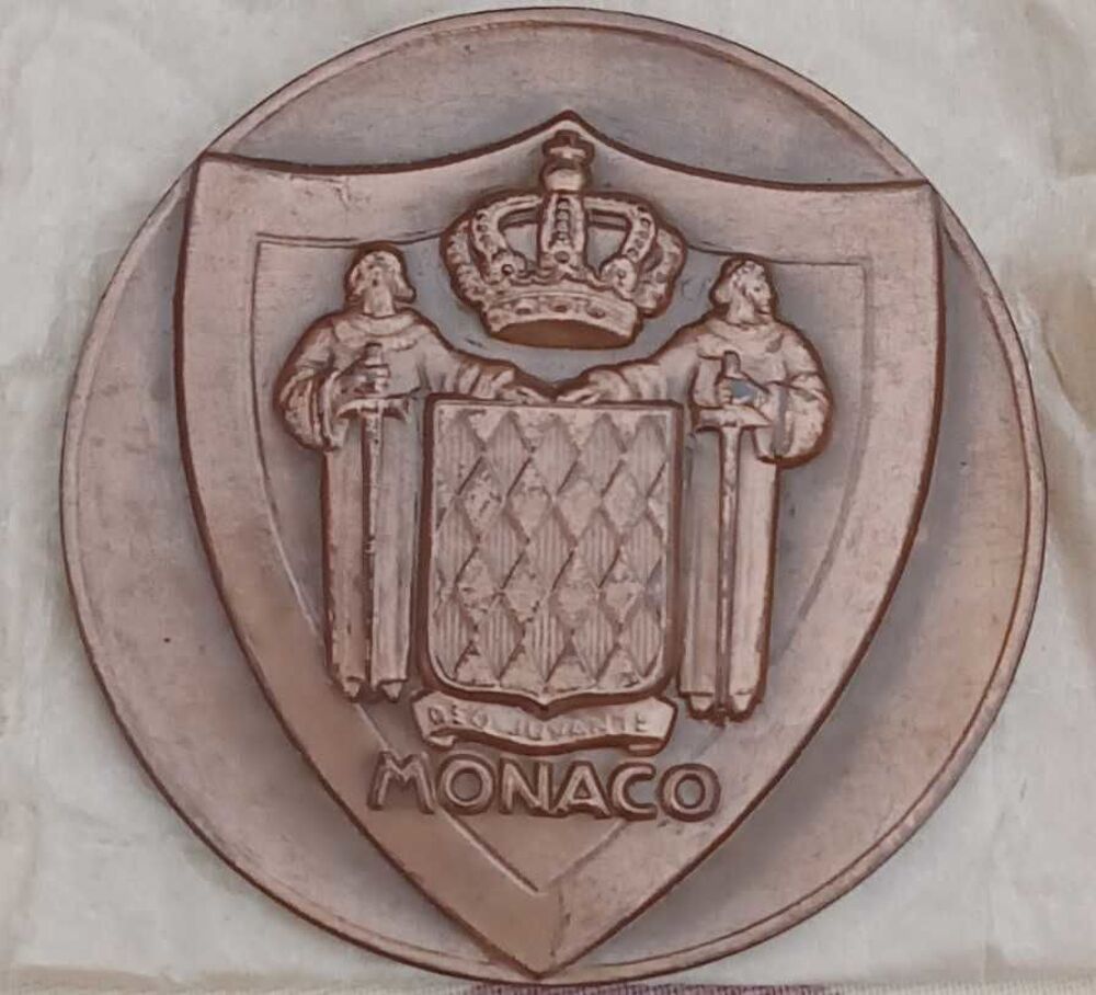 M&eacute;dailles sur la Principaut&eacute; de Monaco 