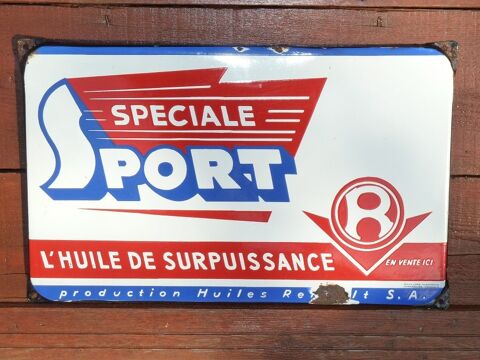 Plaque maille HUILES RENAULT Spciale Sport 490 Marcilly-le-Hayer (10)