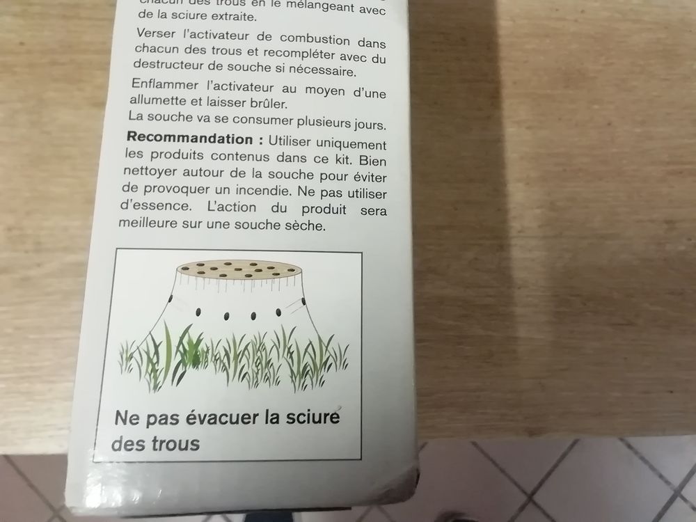 Destructeur de souche neuf, D&eacute;camp Radical Jardin