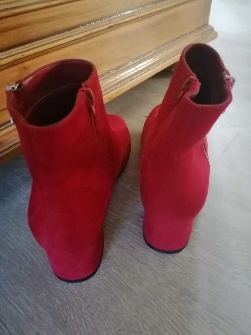 Bottine rouge gemo sales