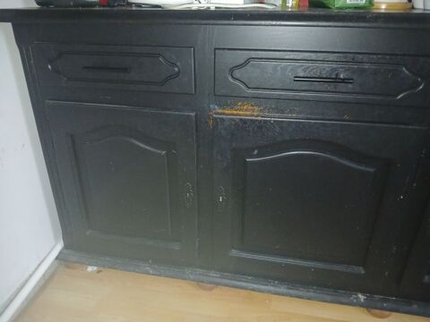 meuble en pin repeint en noir 80 Mouthe (25)