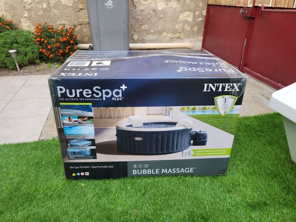 Spa intex purespa plus bubble massage Jardin