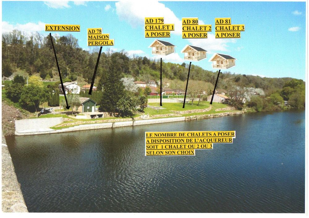 Vente Maison ENSEMBLE DE 2 PEPITES BORD DIRECT RIVIERE ET CANAL NON INOND Biscarrosse