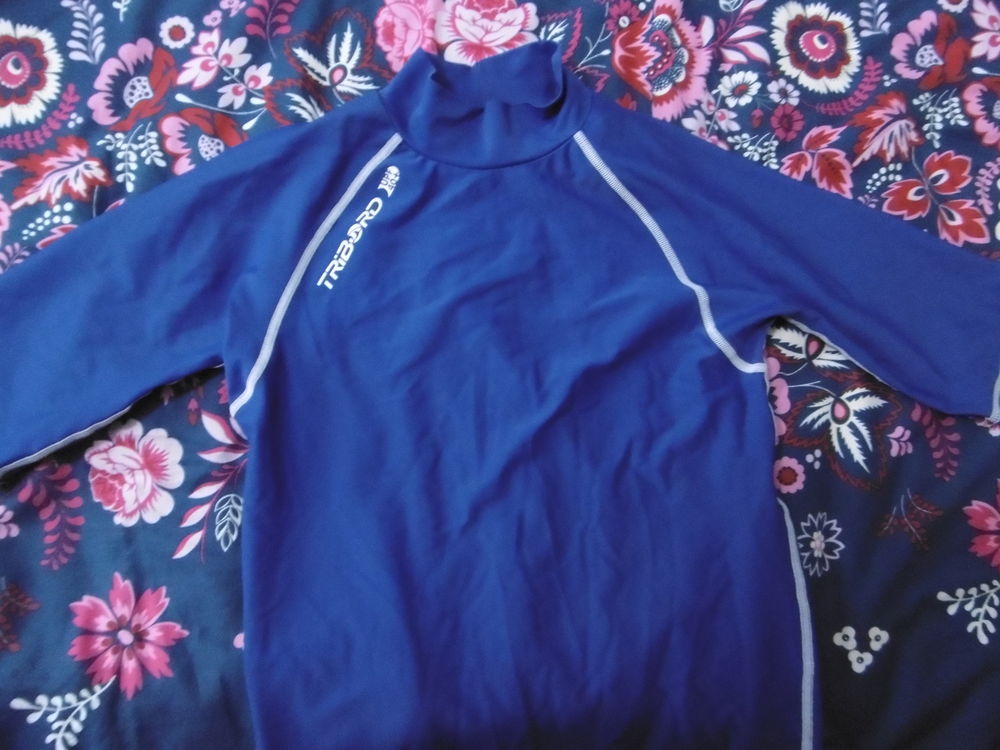 Tea shirt Tribord bleu pour se baigner Vêtements
