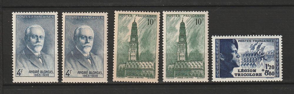 TIMBRES NEUFS** ANNEE 1942
