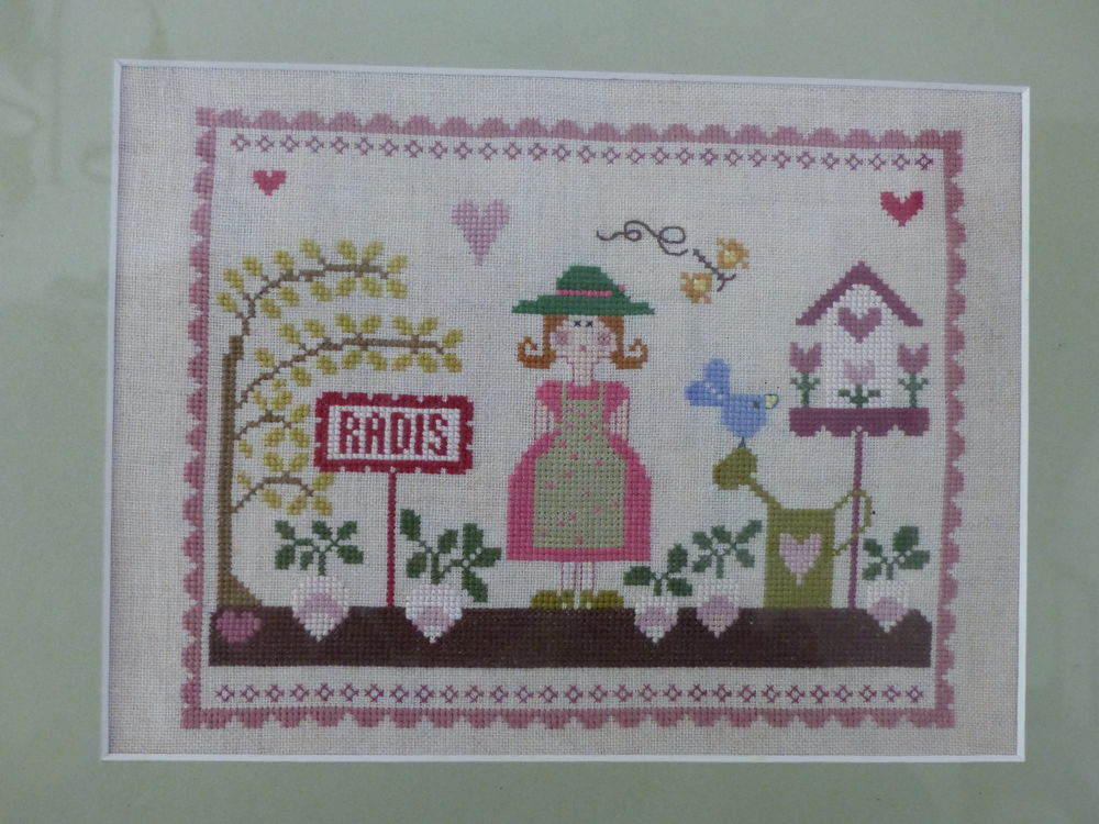 beau cadre au POINT DE CROIX Décoration