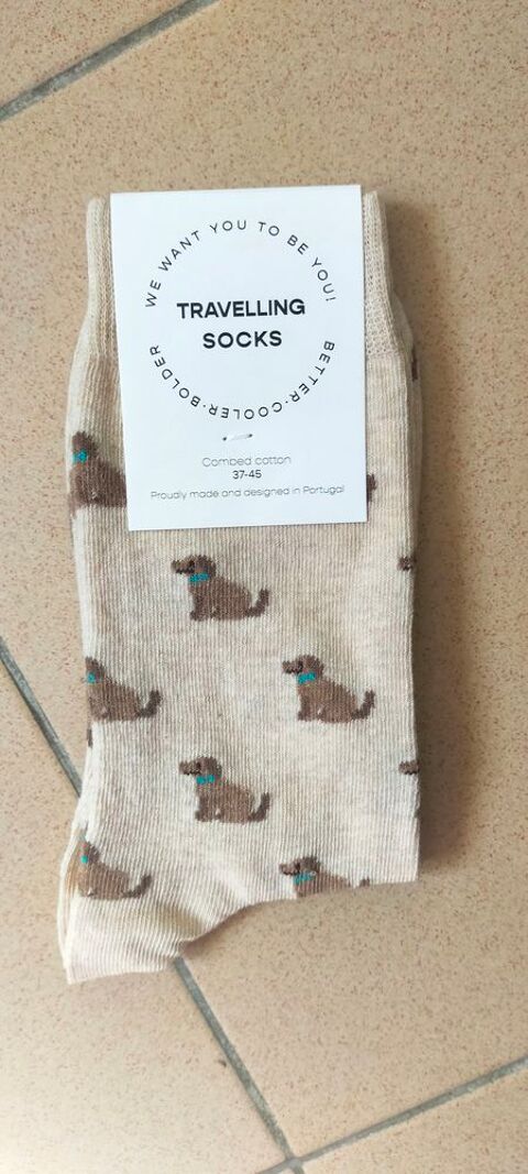 Chaussettes CHIEN  �My Travelling Socks�  5 Savigny-sur-Orge (91)