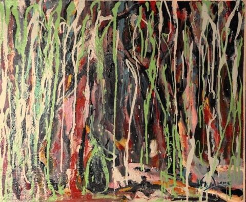 JOSEPH ESPALIOUX 1921 -1986 sous bois ABSTRAIT-COBRA reperto 648 Raismes (59)