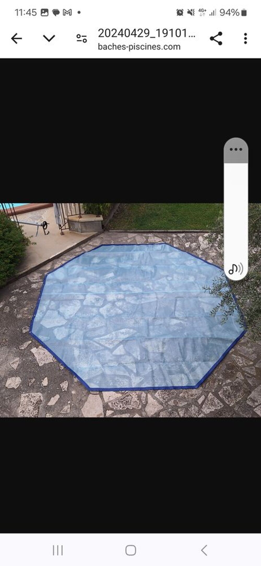 bache piscine octogonale neuve Jardin