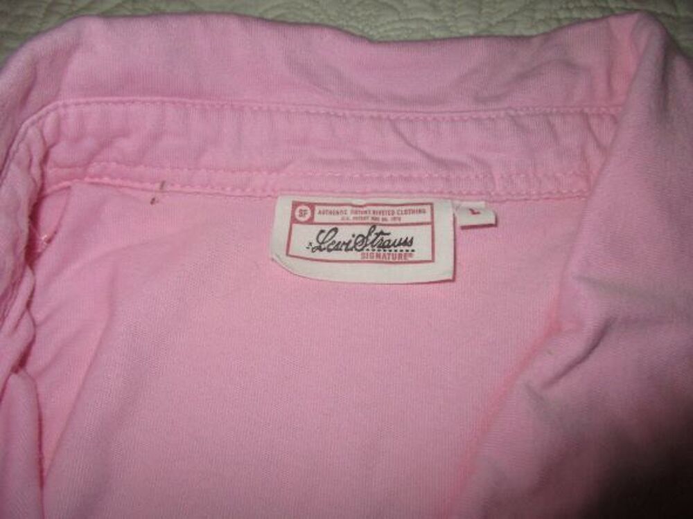 Polo LEVI STRAUSS rose taille 40 Vtements