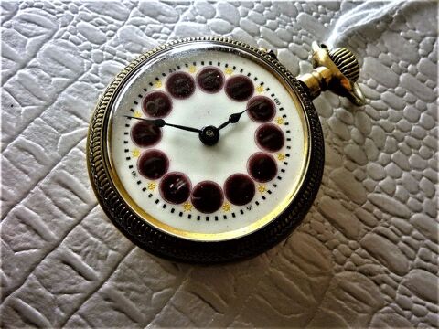 EL VIAJANTE MONTRE DE POCHE FERROVIAIRE RARE vers 1880 GOC10 750 Metz (57)