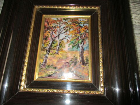 CADRE EMAUX LIMOGES  SIGNE  FAIT MAIN 40 Flac (16)