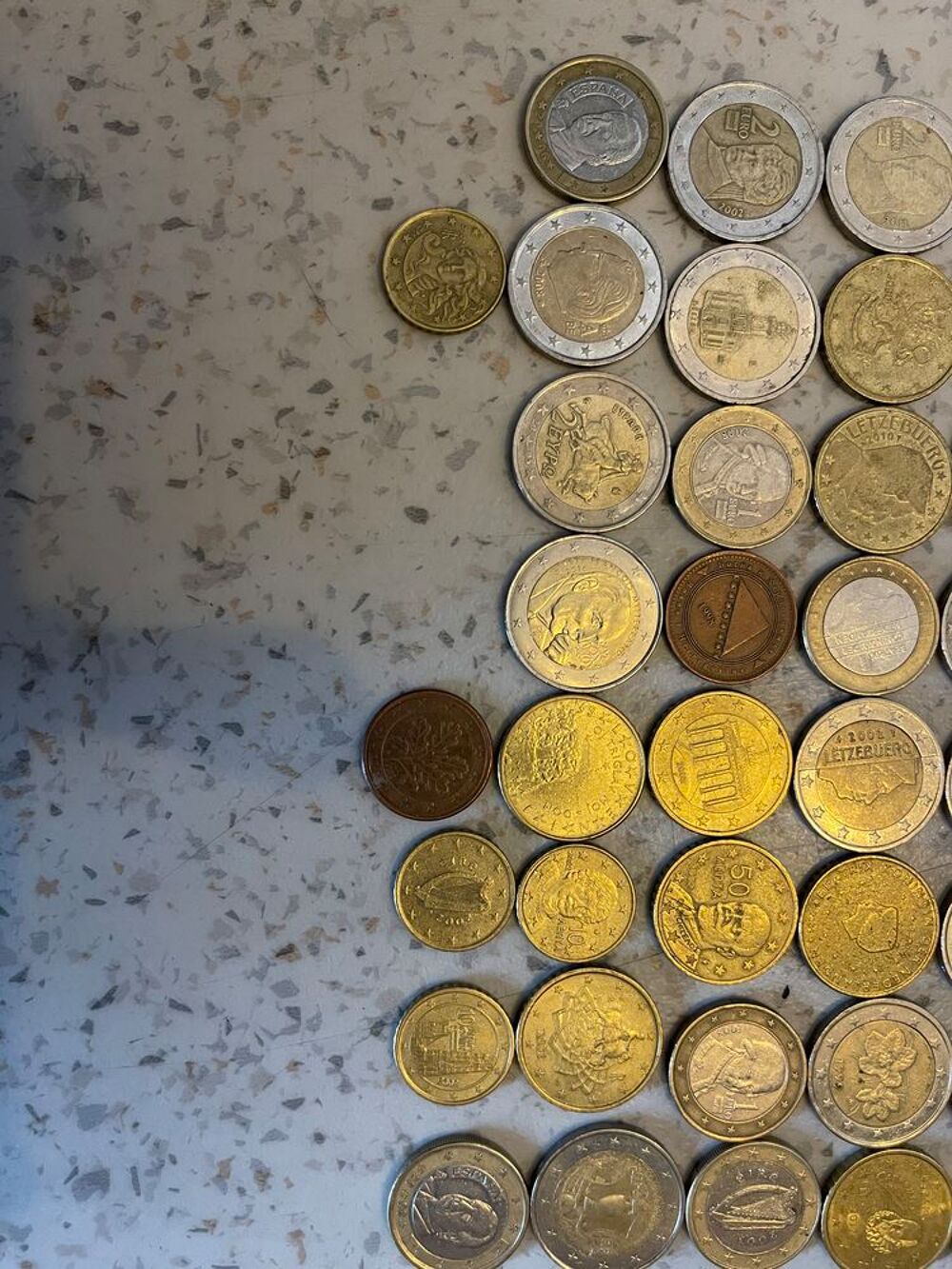 Pi&egrave;ces euros et francs rare 