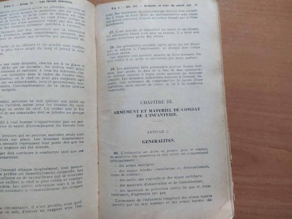 Livre R&egrave;glement de l'Infanterie Lavauzelle 4&egrave;me BCP Livres et BD