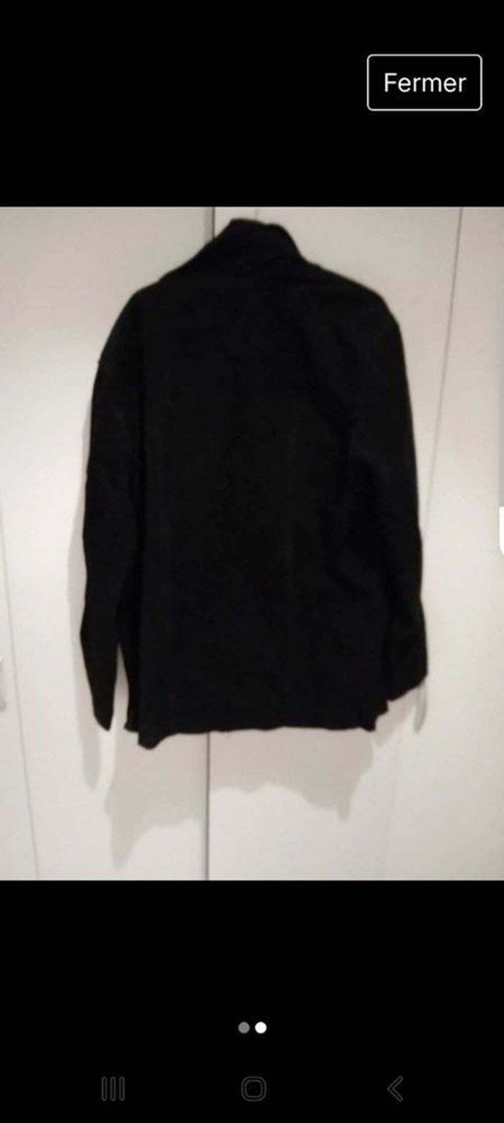 veste 3/4 nubuck noir homme marque take &agrave; look taille M Vêtements