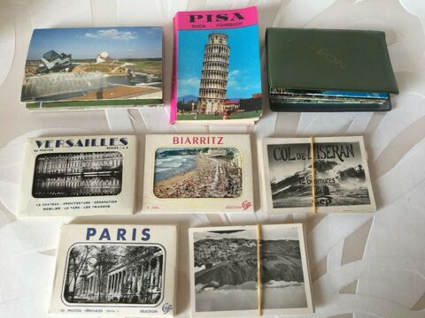 8 anciens CARNETS DPLIANTS ou POCHETTES de PHOTOS France 12 Blaye (33)
