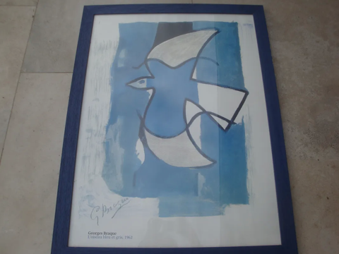 Reproduction TABLEAU G. BRAQUE Litho 20 Vendargues (34)
