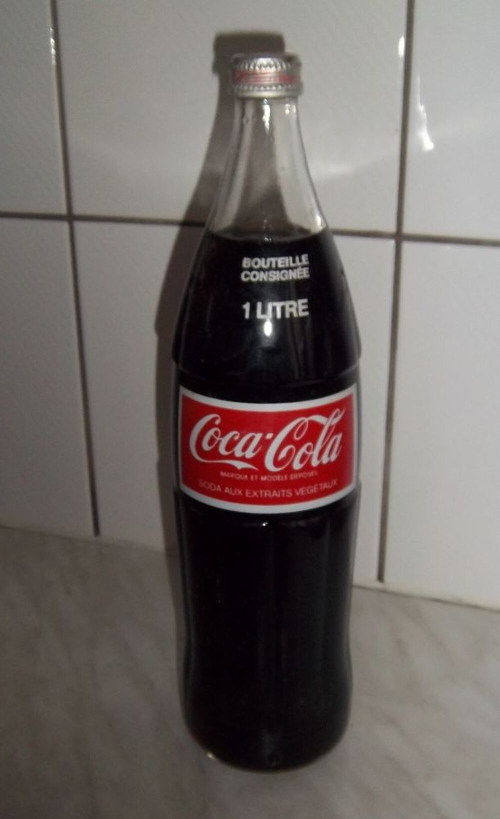 Coca-cola collector bouteille 1 litre en verre Dcoration