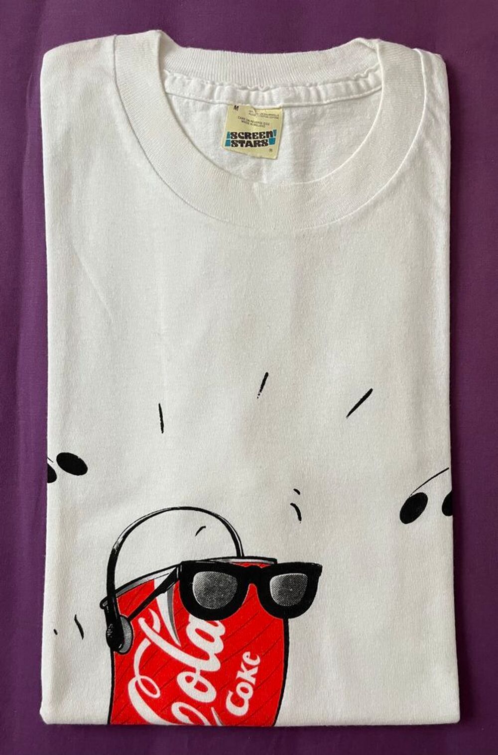 Tee-shirt publicitaire COCA COLA ann&eacute;es1980 Vêtements