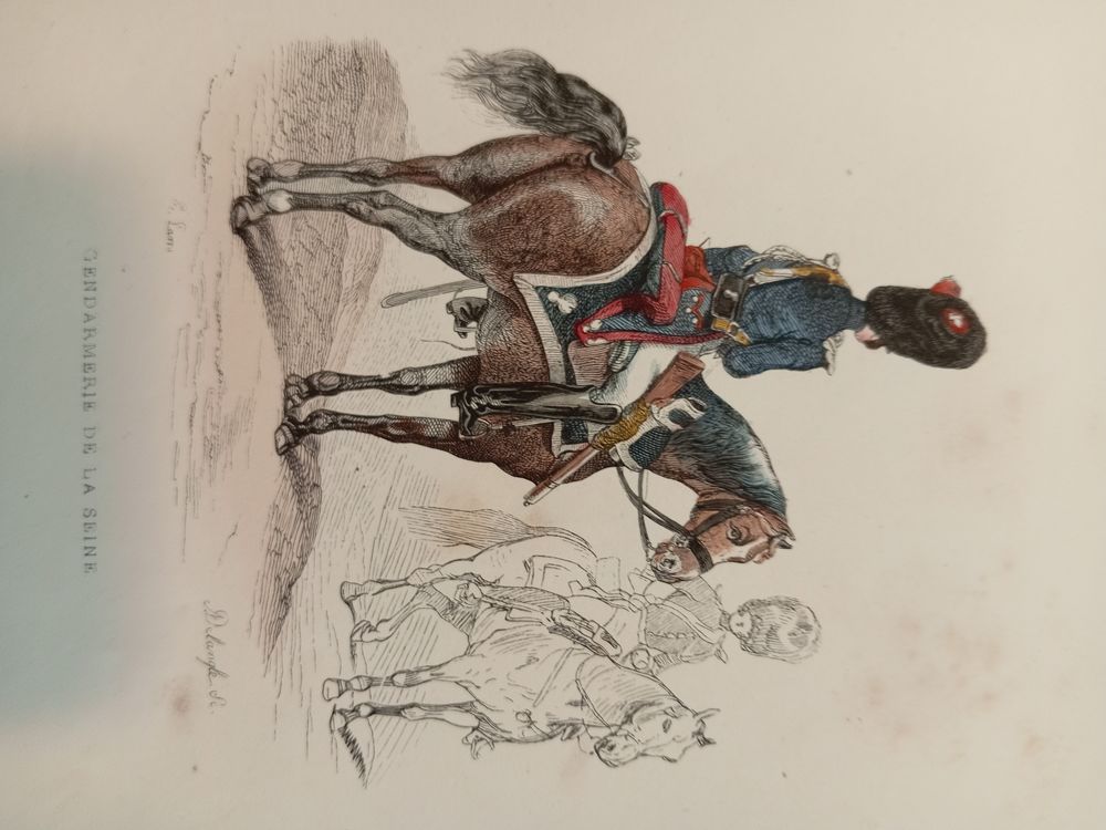 LOT DE GRAVURES ORIGINALES MILITAIRES DE 1830 