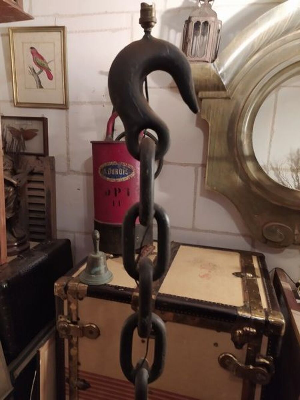  Pied de lampe Chaine Ancre Marine Indus Meubles