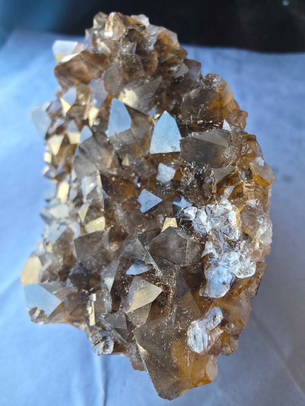 Quartz Fum&eacute; Naturel du Katanga(RDC)-Magnifique Pi&egrave;ce de Collection 355g 