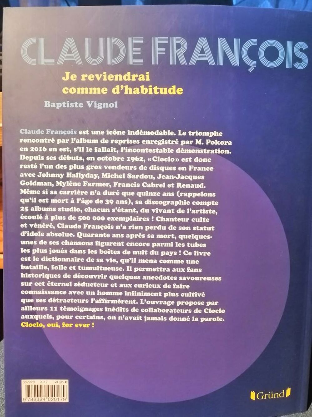 Claude Fran&ccedil;ois - Baptiste Vignol Livres et BD