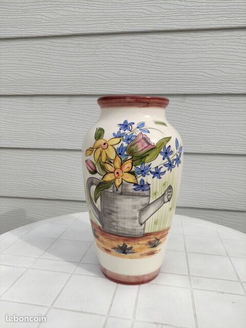 Grand vase (peint  la main) 8 Onnaing (59)