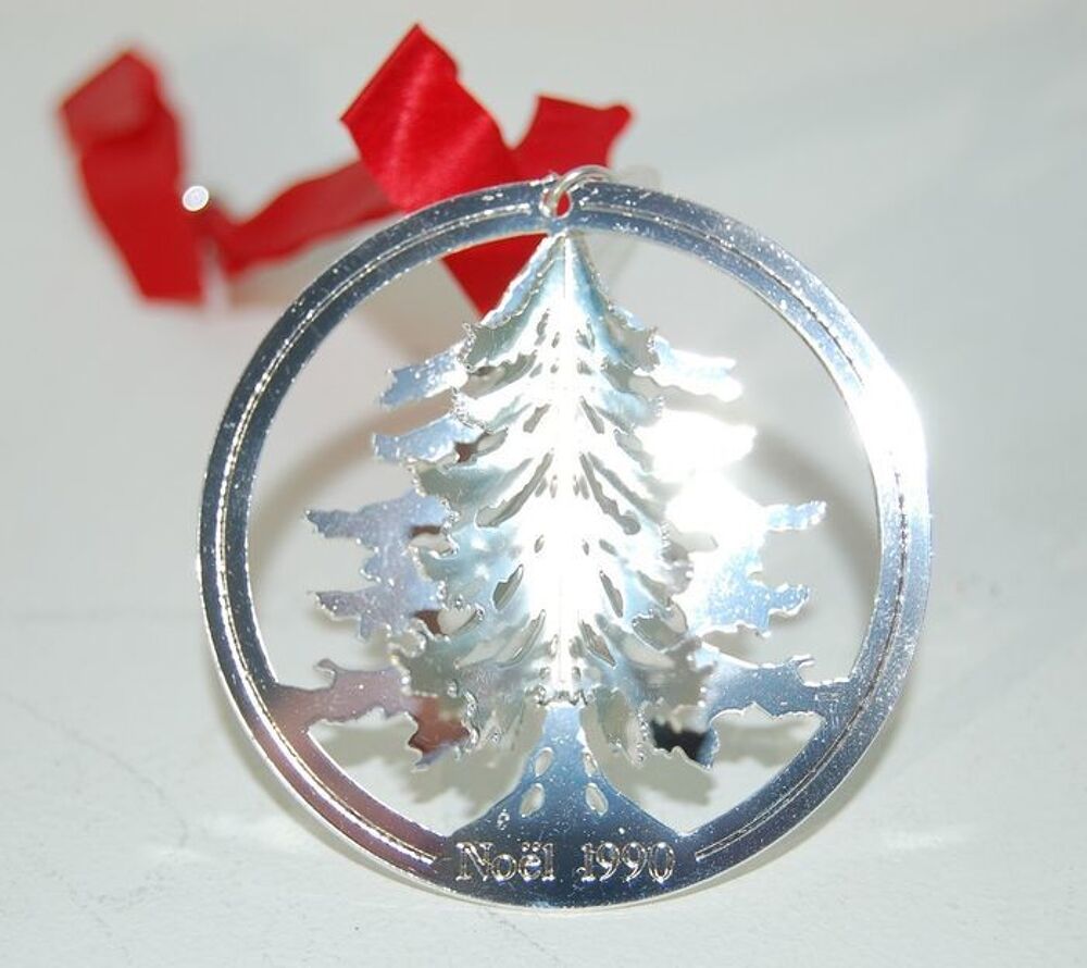 Concorde Air France Christofle d&eacute;coration boule de No&euml;l 1990 